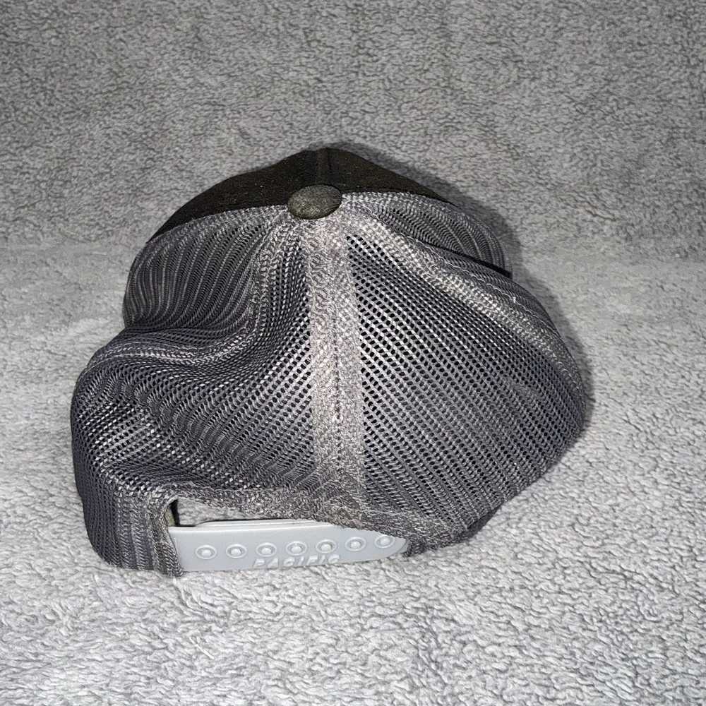 Old South Snapback Mesh Back Trucker Fishing Hat Black One Size Pacific Headwear